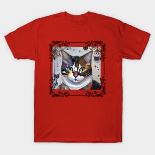 Patchwork Kitty Cat T-Shirt